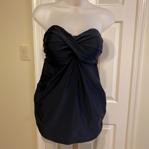 NWOT Old Navy - Maternity black strapless swim tankini top & built bra, Size: L